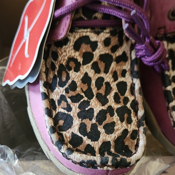 Twisted X Purple and Leopard Print Flats - Picture 3 of 7